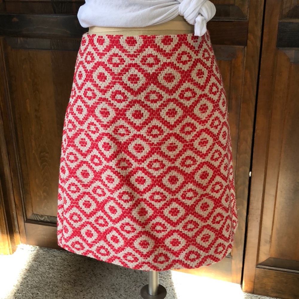 LOFT Printed pencil skirt